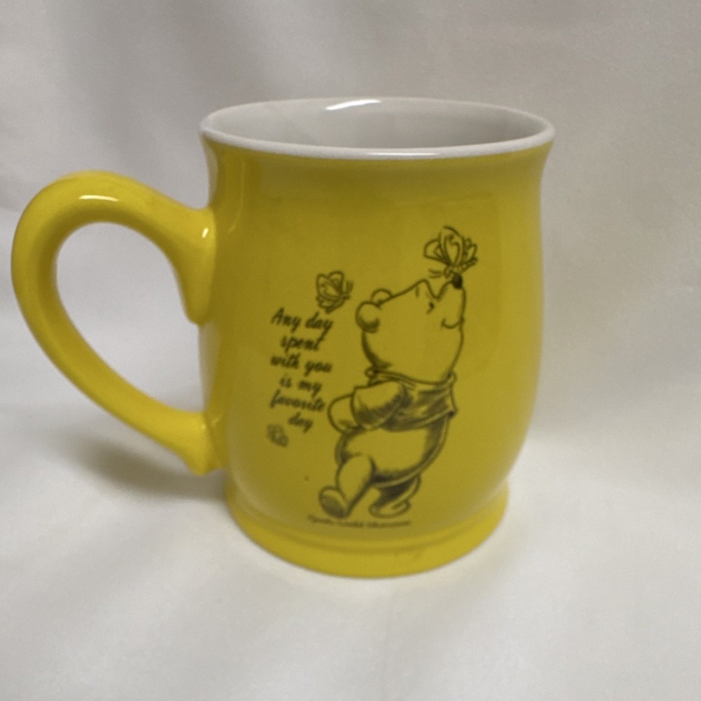 Disney Winnie the Pooh Yellow Mug 'Any Day Spent With You Is My Favorite Day'